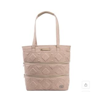 NIB Lug Quilted Tan Tote Bag